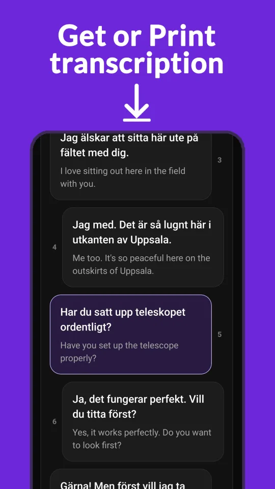 Preview of LingoTalks language progress